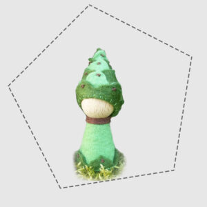 Toboz manó gyapjú filc figura letölthető szabásminta